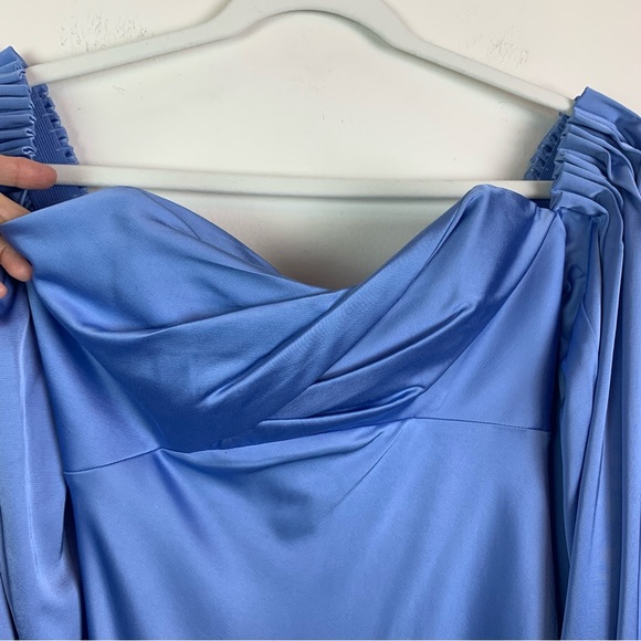 Significant Other Danika Satin Duchess Maxi Dress in Bluebell Size 4 - Picture 6 of 16